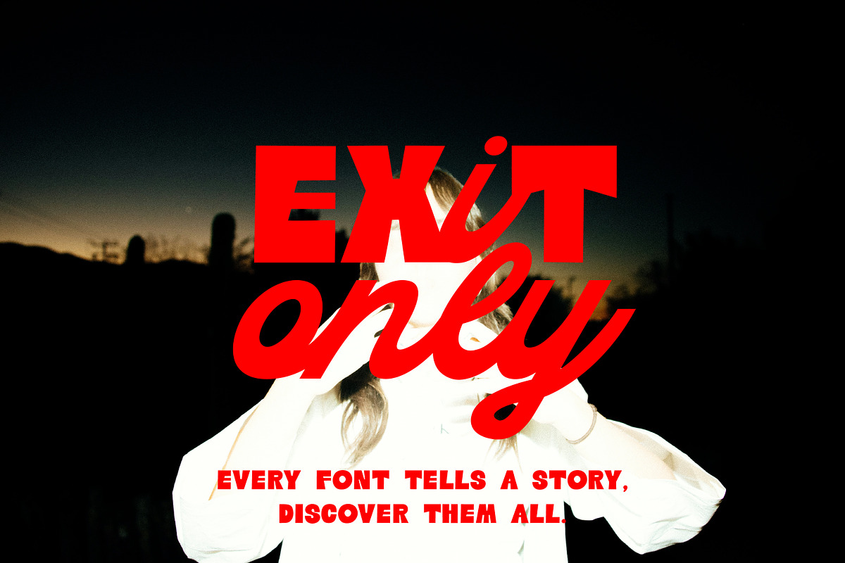 Highway Motel Retro Vibe Sans Script, a Script Font by Struvictory.art (Photo 9 of 10)