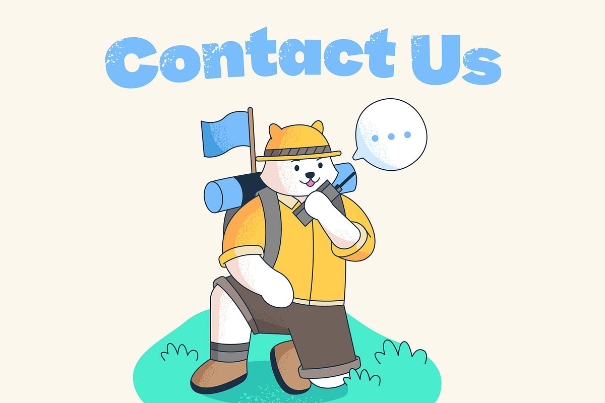 Contact Us – Friendly Communication, an Illustration by Bekeen.co