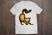 Stretching Cat - Animal Mascot Logo, a Branding & Logo Template by ashenterprise (Thumbnail 5 of 5)