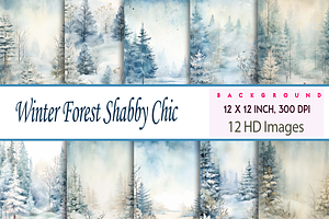 Winter Forest Shabby Chic