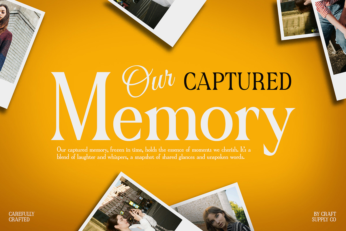 CS Chizue – Condensed Font, a Serif Font by Craft Supply Co. (Photo 3 of 8)