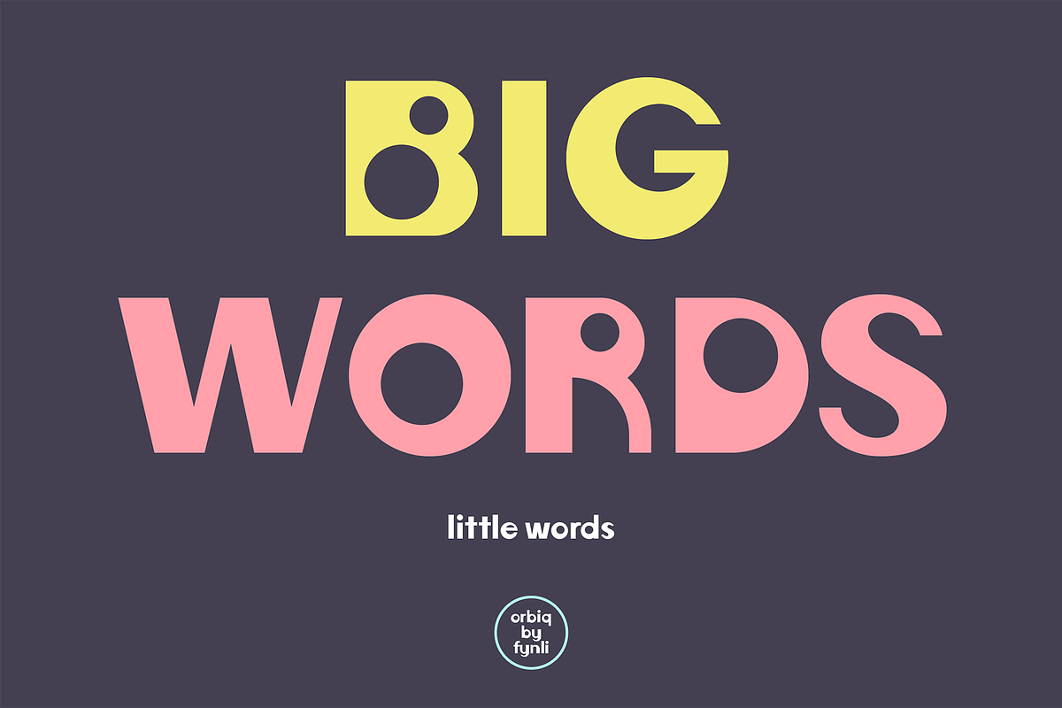 Orbiq Font, a Sans Serif Font by Fynli (Photo 8 of 12)