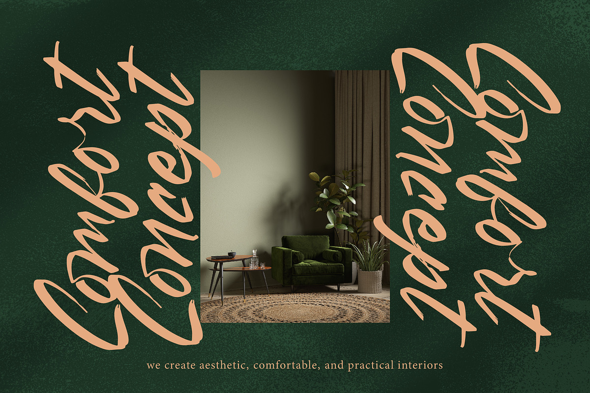 Pluretta Vintage Modern Brush Font, a Serif Font by Letterena Studios Script (Photo 4 of 20)