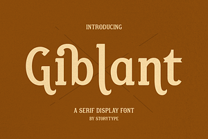 Giblant A Serif Display Font