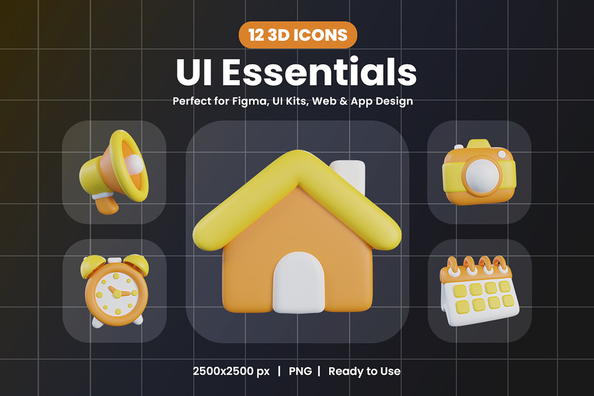 UI Essentials 3D Icon Pack, an Object Graphic by Artnivora.Std (Photo 1 of 4)
