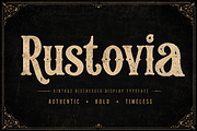 Rustovia – Vintage Display Font, a Script Font by Wow Magic (Thumbnail 1 of 5)