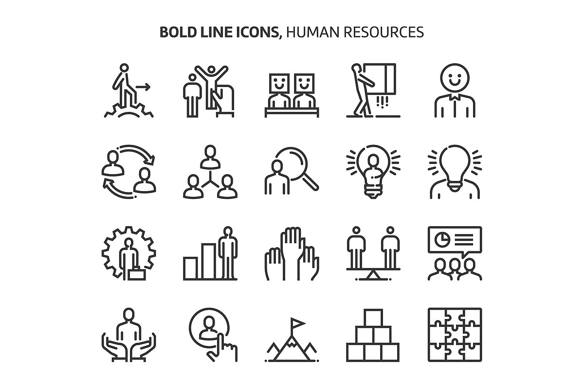 Bold Line Icons, an Outline Icon by Howcolour (Photo 61 of 151)