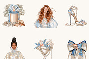 Coastal Grandmillennial Clipart, an Object Illustration by BusyDaydesign (Thumbnail 6 of 9)