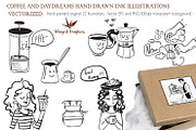 Hand drawn 22 coffee illustrations, a Food Illustration by Winged Graphics (Thumbnail 2 of 5)