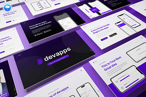 App Saas Keynote Presentation, a Presentation Template by Pixslides