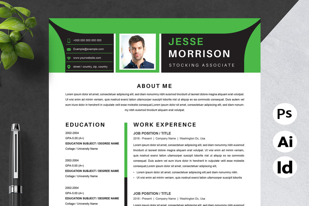 Modern Resume | Professional Format, a Resume Template by Attractive Resume