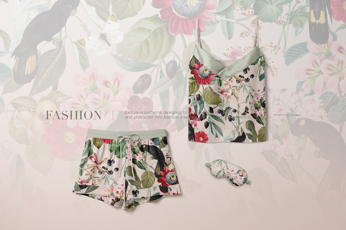 Novelle Exotic Floral Print Designs, a Pattern Graphic by LEAFure (Photo 7 of 9)