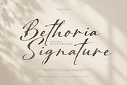 Bethoria - Signature Font, a Handwritten Font by figuree studio (Thumbnail 1 of 10)