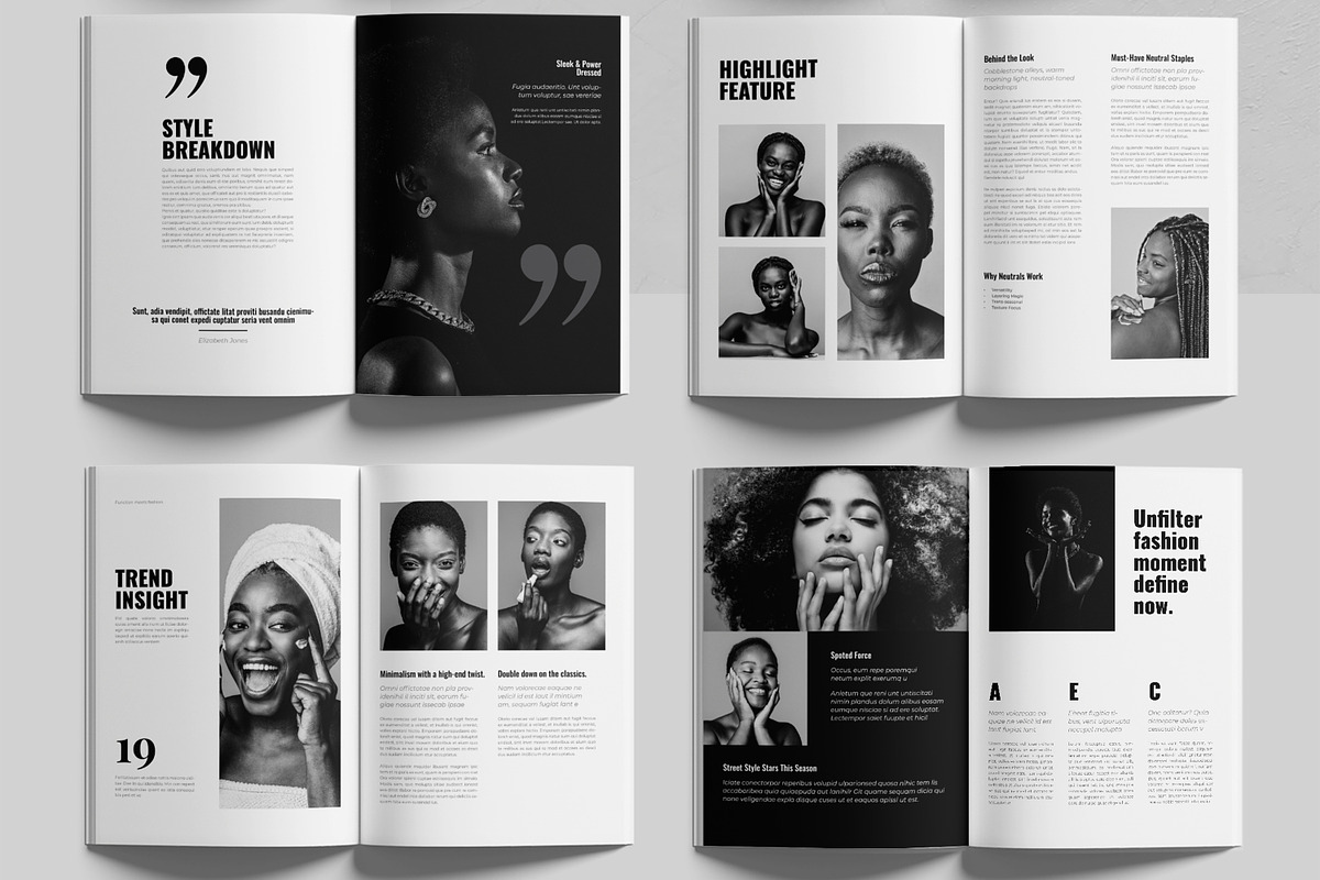 Fashion Lookbook Template, a Brochure Template by MightyDesign (Photo 5 of 8)