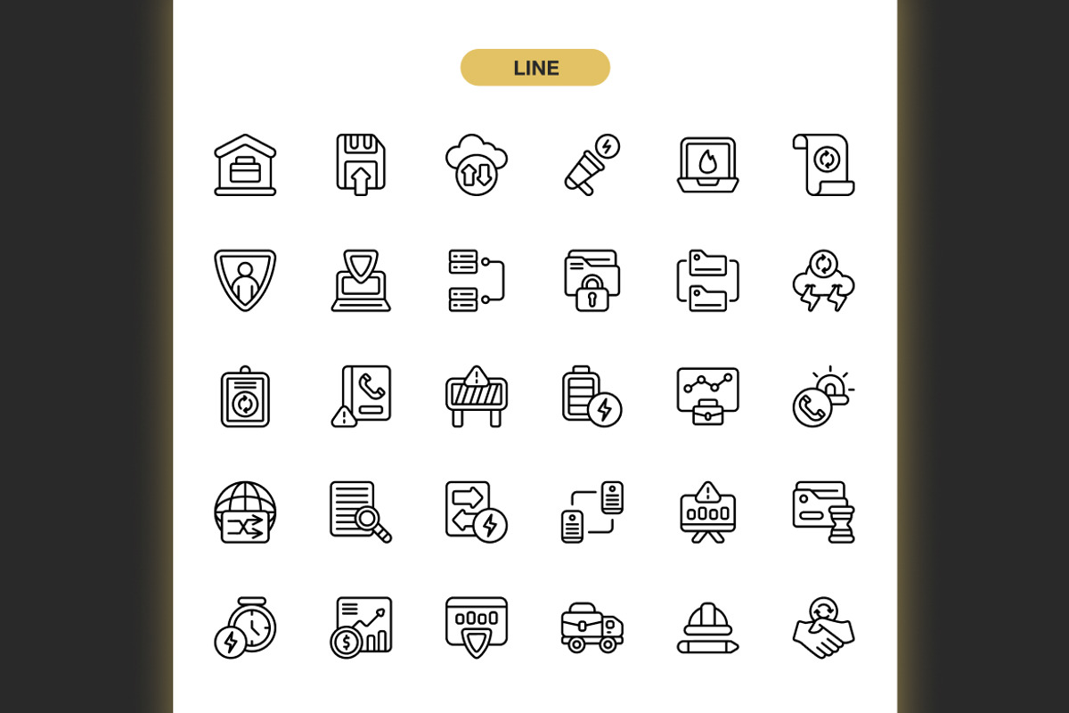 Continuity Plan Icons, an Icon by Spacepixel Creative (Photo 2 of 3)