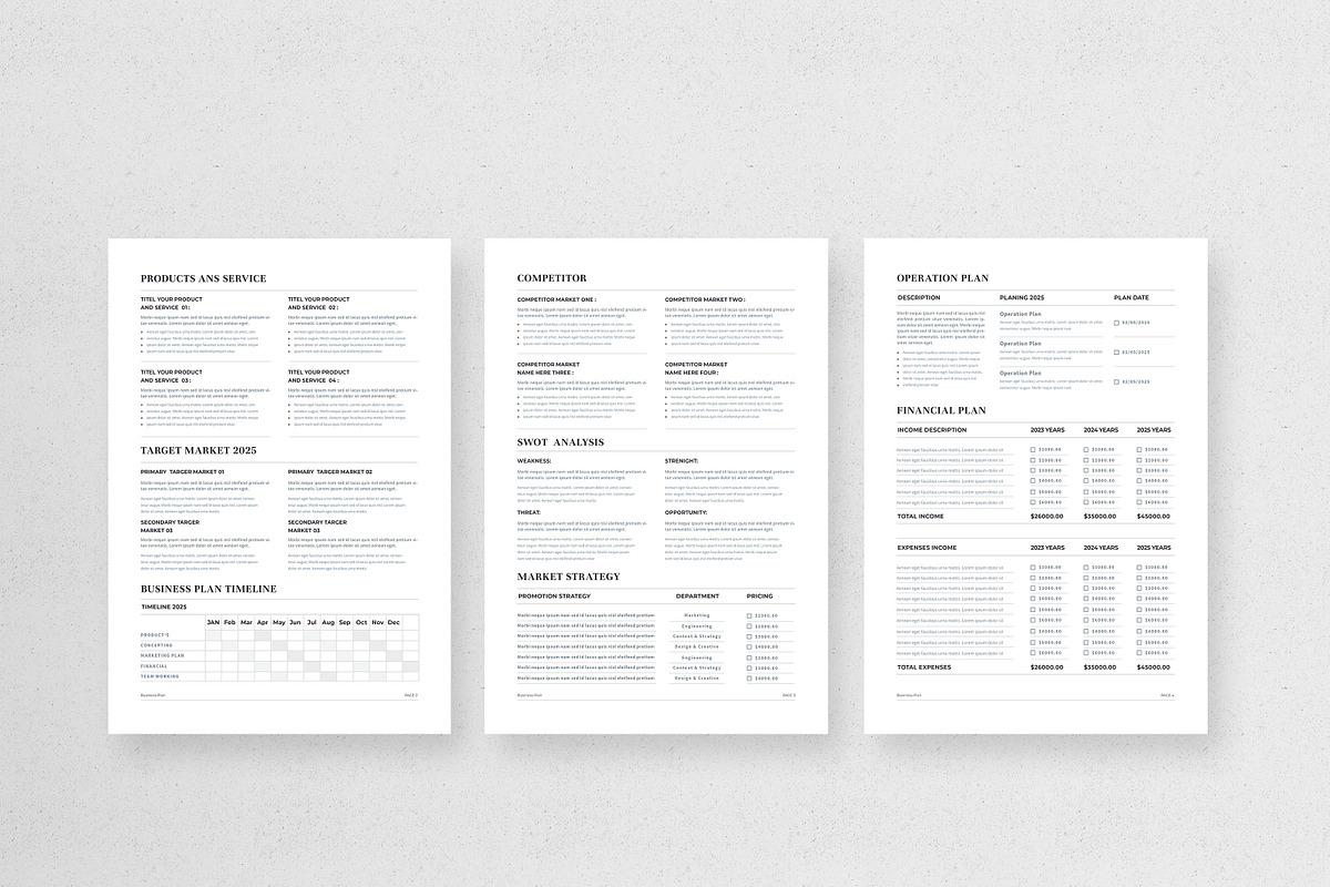Business Plan | MS Word & Indesign, a Stationery Template by design_hut (Photo 2 of 7)