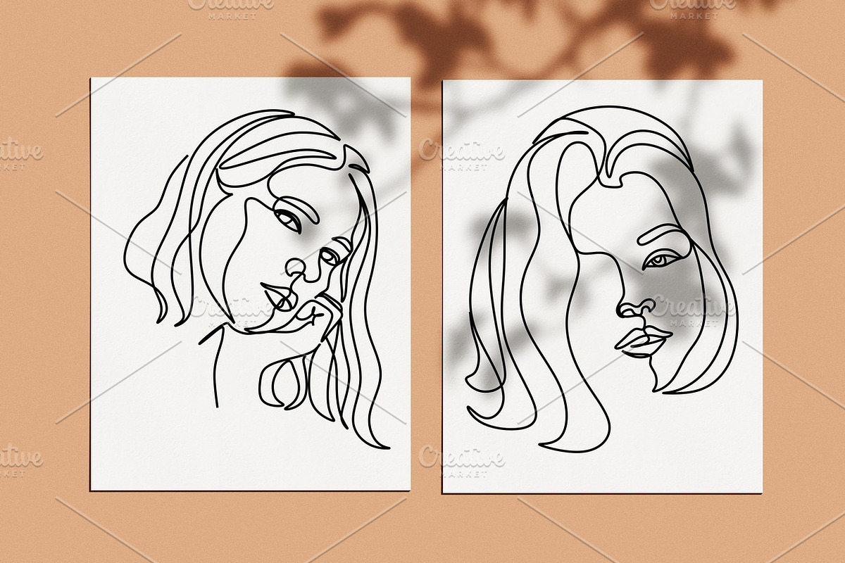 Woman Minimal Line Art Collection, an Illustration by velychko.ua (Photo 13 of 18)
