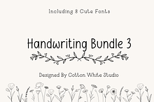 Handwriting Bundle 3