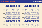 Signboard Extra Bold Lettering, a Sans Serif Font by Paper Moon Graphic Supply (Thumbnail 4 of 16)