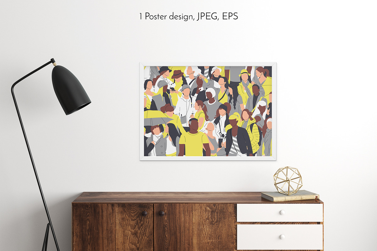 Many People Vector Illustrations, an Object Graphic by Rose Design