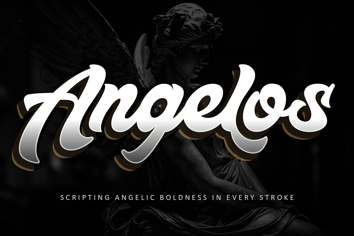 Angelos, a Script Font by Letterara (Photo 1 of 15)