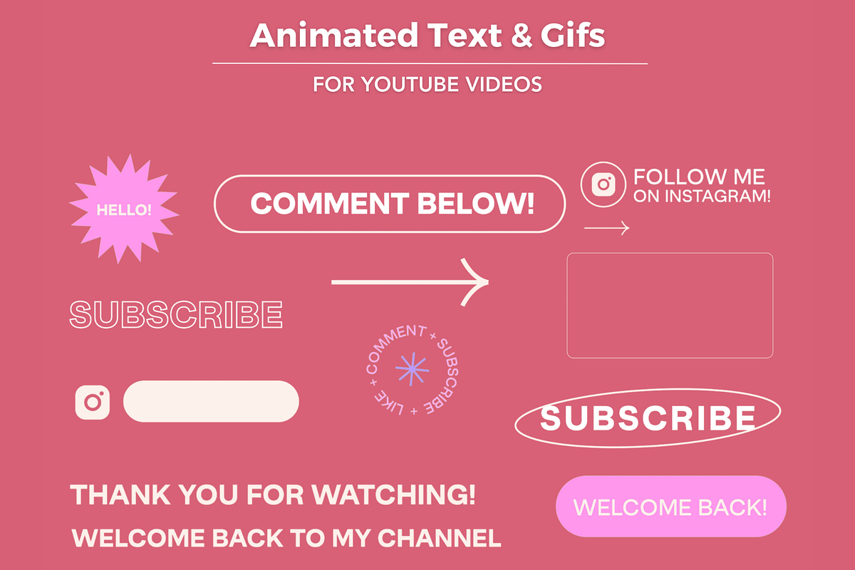 Modern Animated Texts and Gifs, an Object Graphic by Mstvisuals (Photo 1 of 6)