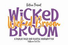 Wicked Broom - Halloween Font Duo