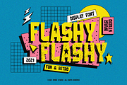 Flashy | Retro & Fun, a Font by Invasi Studio (Thumbnail 1 of 9)