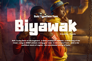 Biyawak Bold Typeface Font