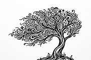 Elegant dream tree silhouette design, a Healthcare Illustration by Amazin_art (Thumbnail 20 of 49)