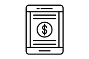 Tablet Line Icon, an Outline Icon by Pexelpy (Thumbnail 1 of 2)
