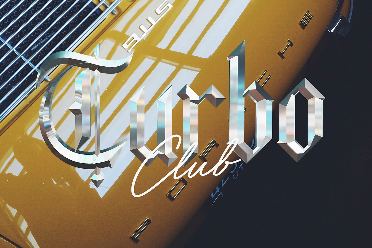 Wild Star 3D Blackletter Set, a Blackletter Font by Sam Parrett (Photo 2 of 10)
