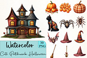 Cute Patchwork Halloween Clipart, an Illustration by CrexoraLab (Thumbnail 1 of 5)