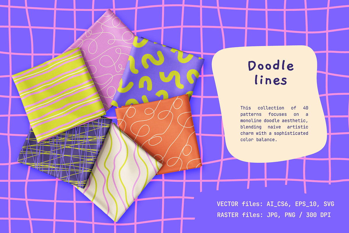 40 Hand-Drawn Linear Patterns, a Pattern Graphic by IuliiaSavko (Photo 2 of 13)