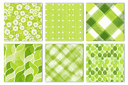 Lime Green Seamless Patterns, an Illustration by Dream Creation (Thumbnail 2 of 5)