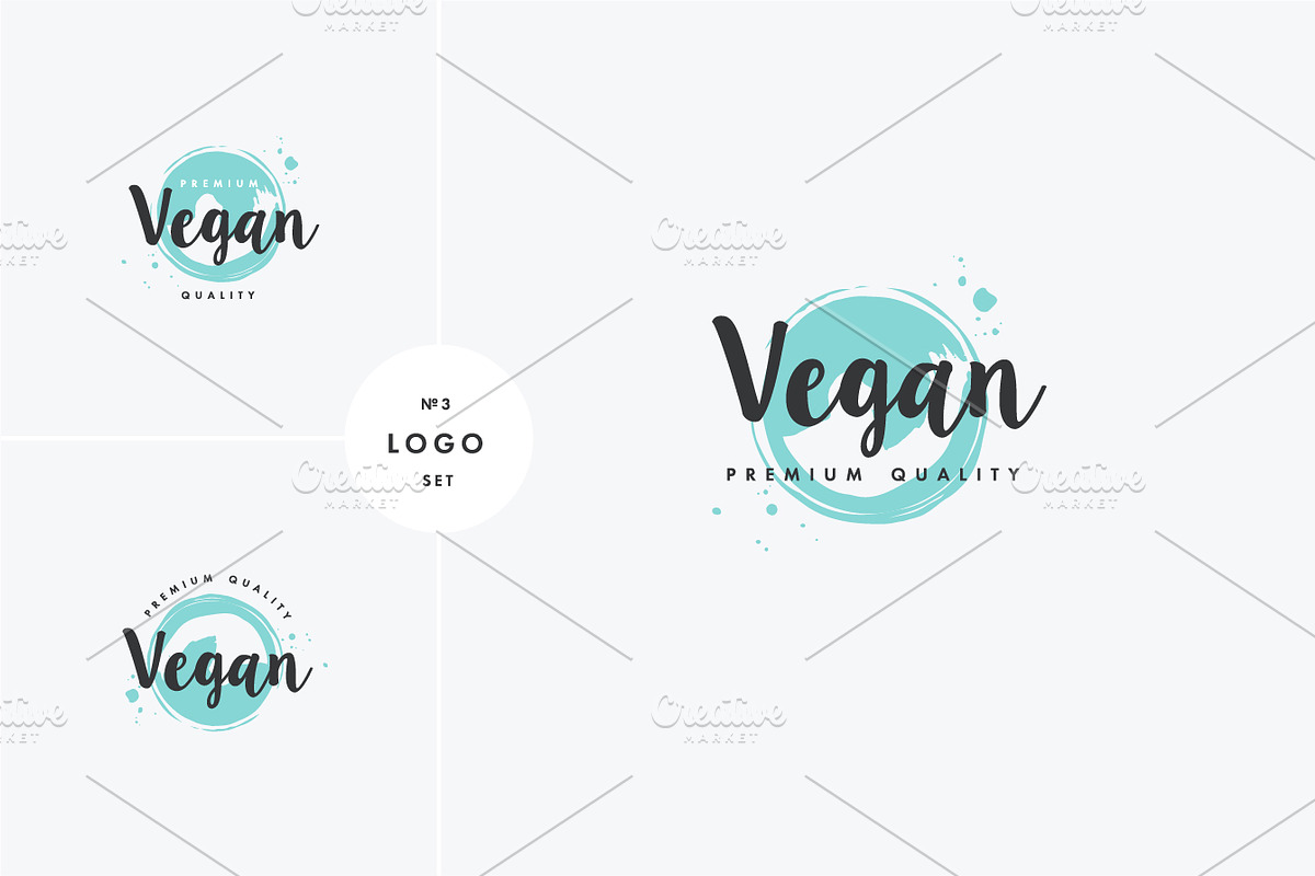 Organic, natural and vegan badges, a Branding & Logo Template by oxygen_8 (Photo 7 of 7)