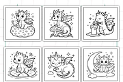 Dragons Coloring Book KDP, an Animal Illustration by Ink Gallery (Thumbnail 8 of 9)