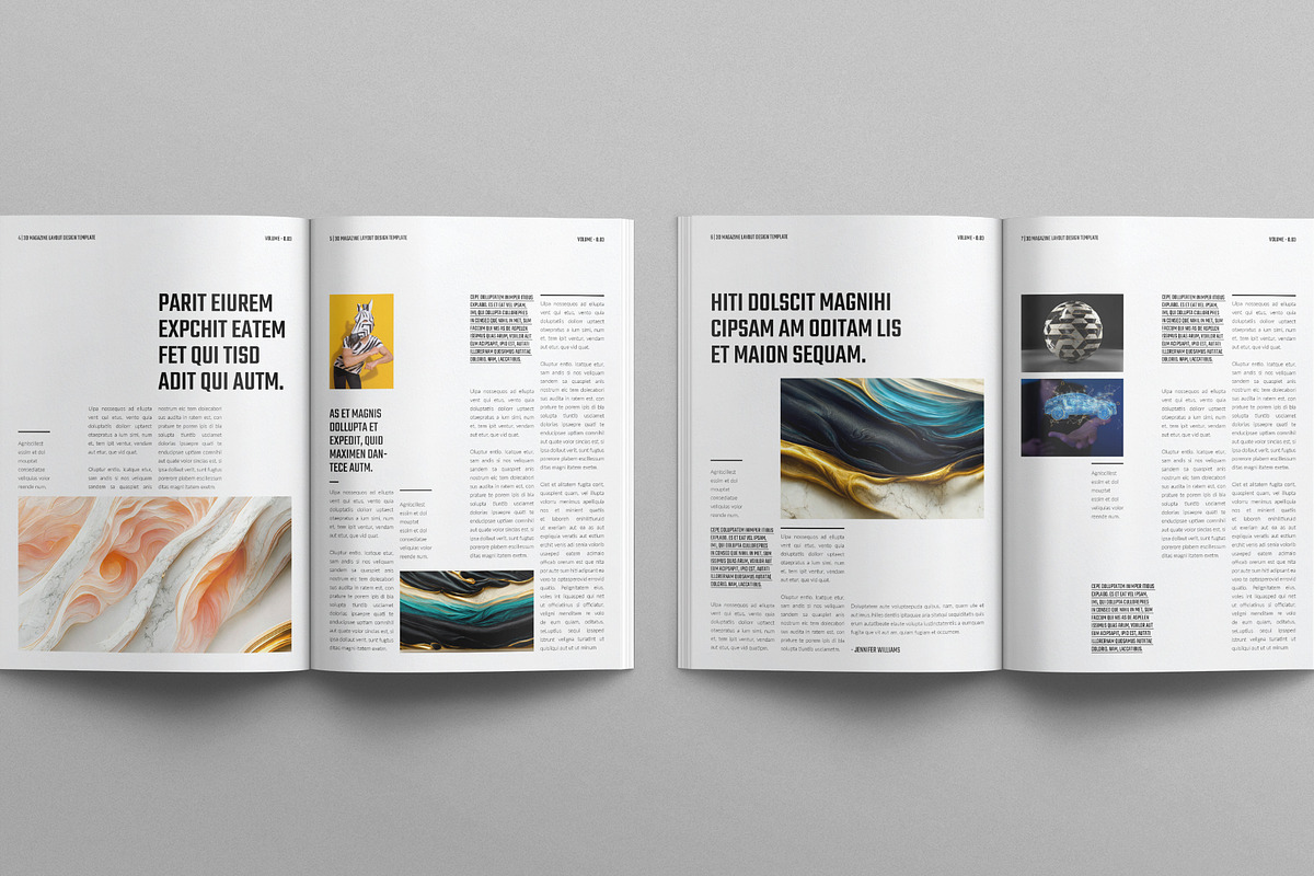 Digital Magazine Template Design, a Magazine Template by TemplatesForest