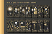 Black & Gold Tarot Deck, an Illustration by Evgenia Pichkur (Thumbnail 6 of 8)
