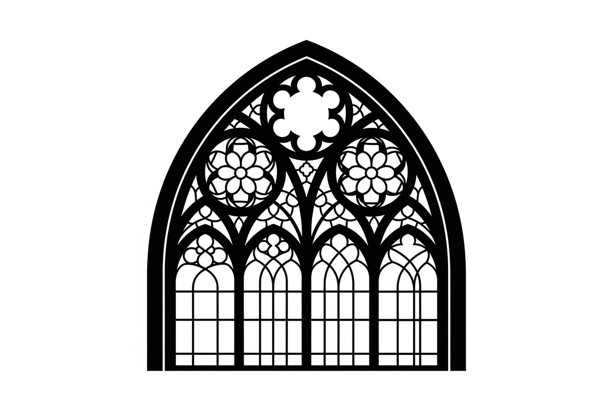 Gothic Church Window Frame Bundle, an Illustration by jahid234 (Photo 19 of 31)