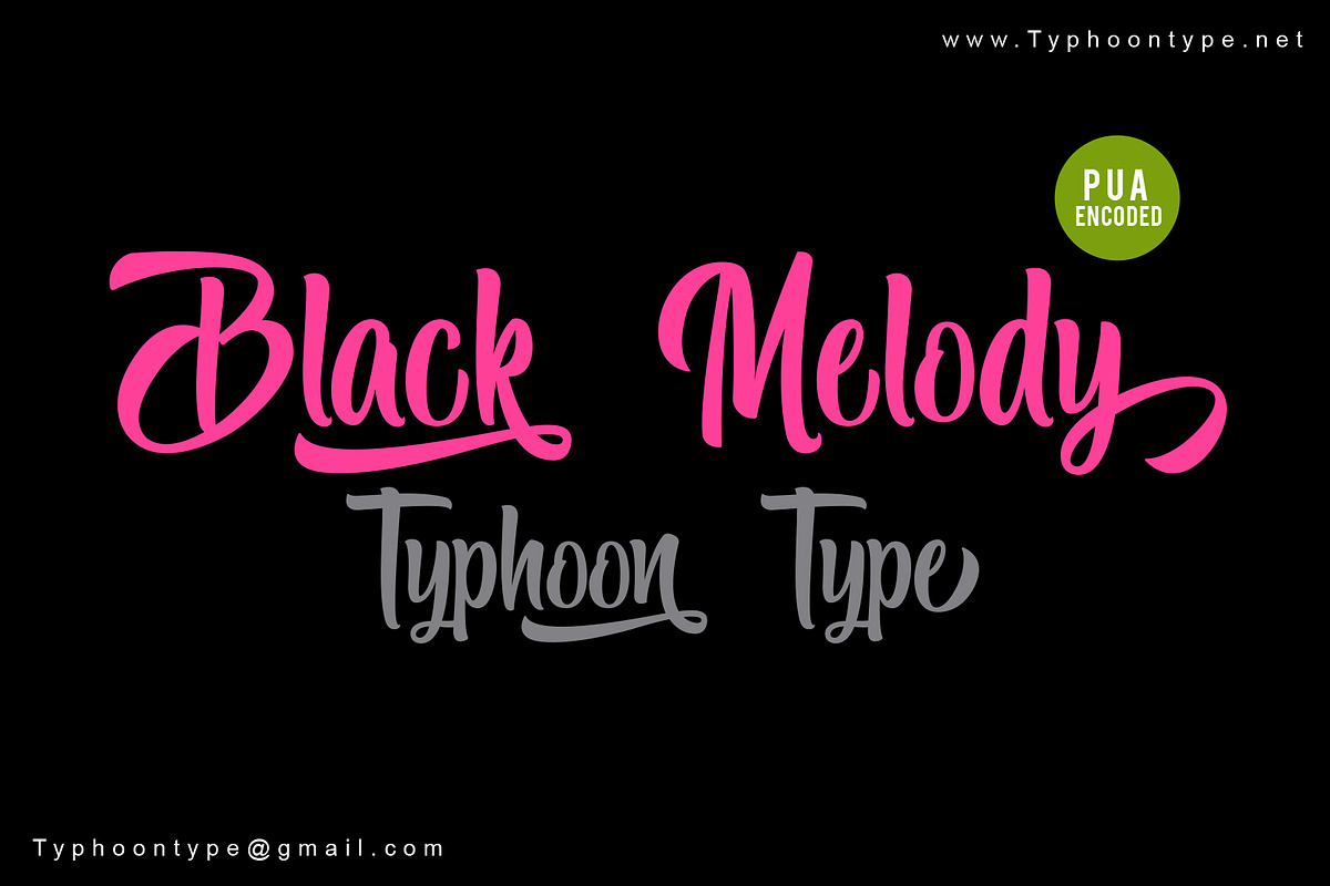 Black Melody font