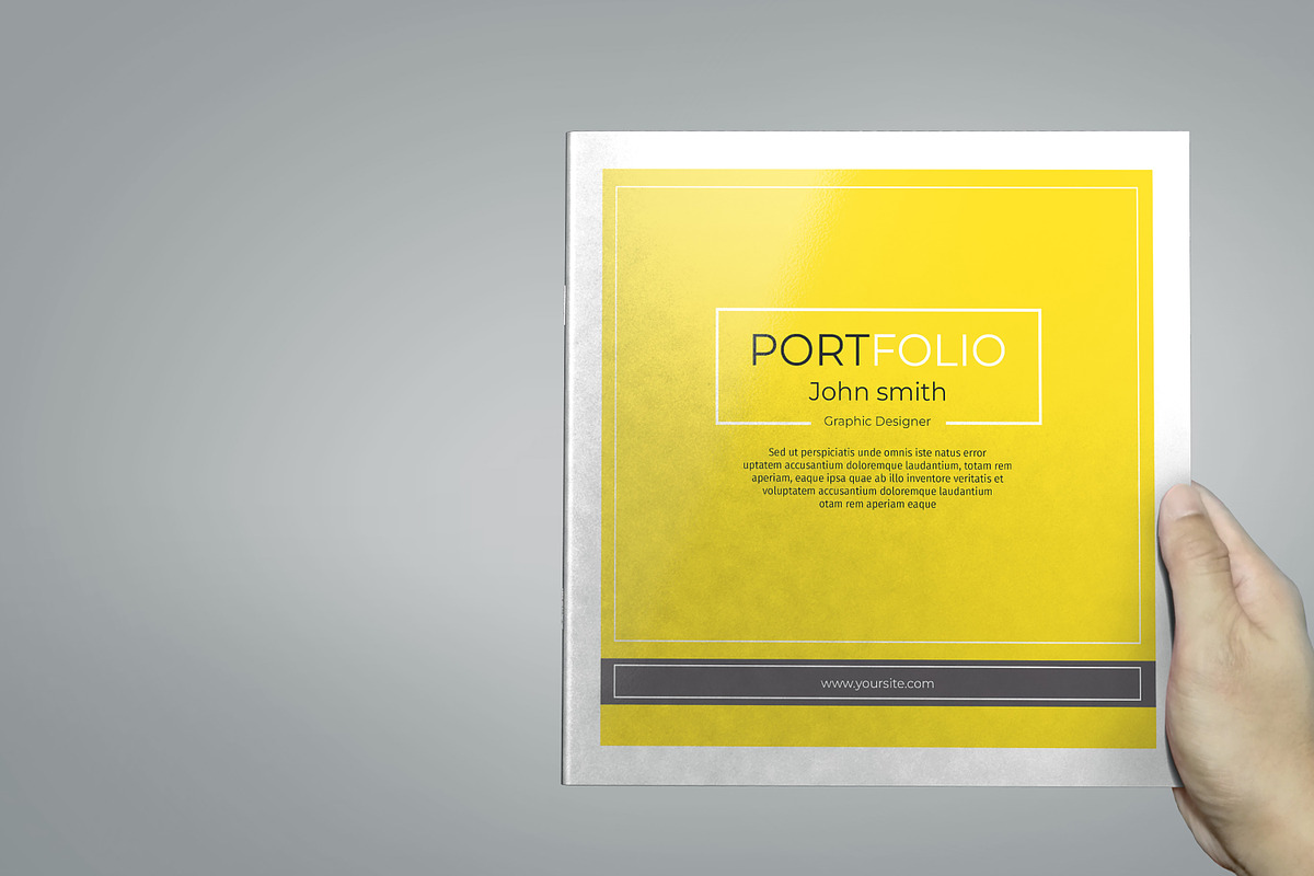 Square Portfolio Brochure, a Brochure Template by Template Shop (Photo 9 of 10)