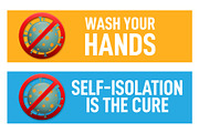 Banner design for corona virus alert, a Healthcare Illustration by Traudl's shop (Thumbnail 2 of 2)
