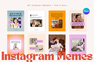 Memes Instagram Templates for Canva
