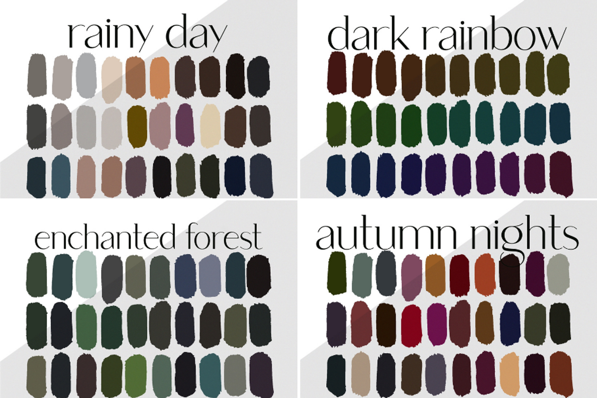 Dark and Moody Color Palette Bundle, a Palette Add-On by AureDesignCo (Photo 3 of 3)