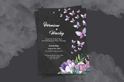 Floral Wedding Invitation Card, an Invitation Template by Geek Shop (Thumbnail 3 of 4)