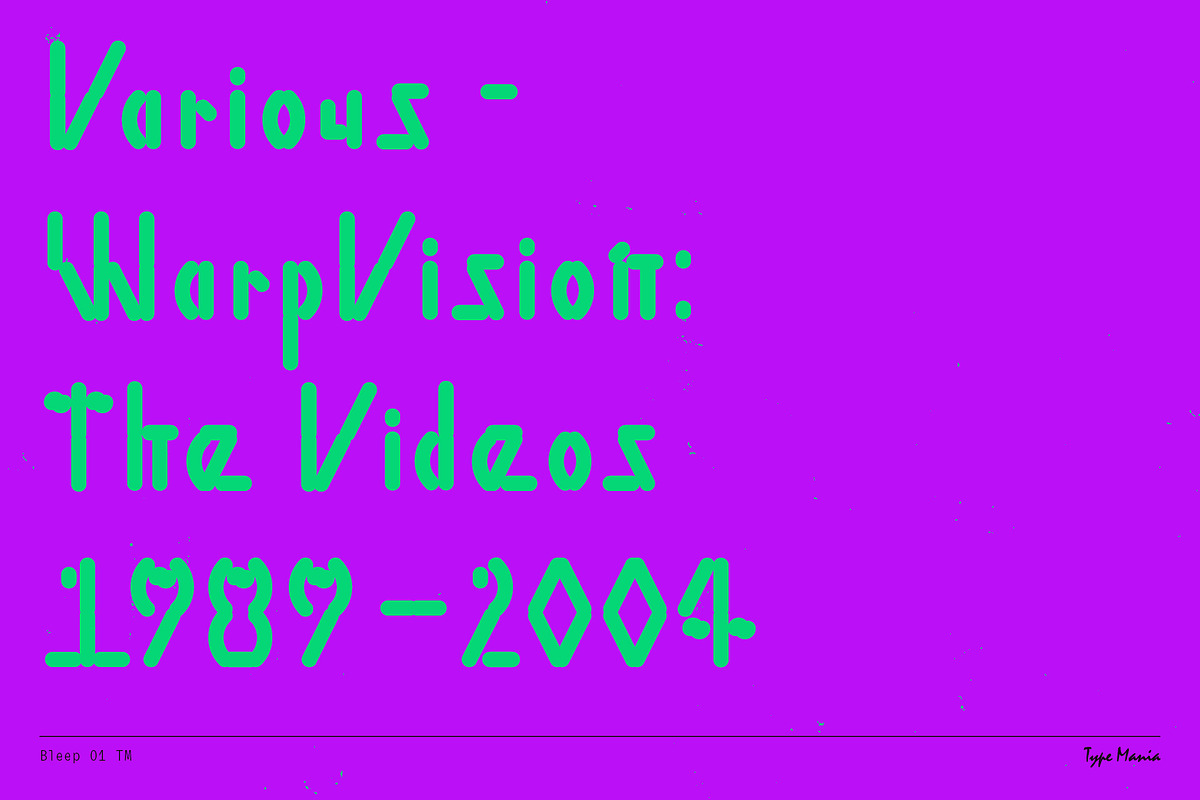 Bleep 01 TM – Experimental Cozy Type, a Sans Serif Font by Type Mania (Photo 3 of 10)