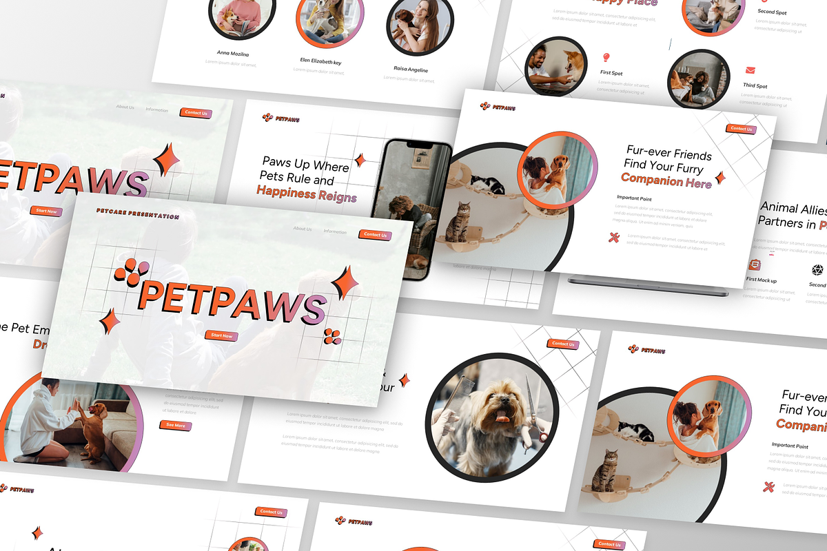 Petpaws - Petcare Keynote Template, a Presentation Template by GraphauseProject (Photo 2 of 6)