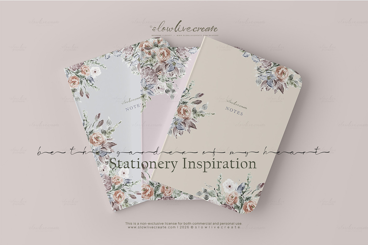 Bloom | Burnt Florals Watercolor, an Invitation Template by slowlivecreate (Photo 1 of 7)