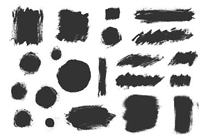 Grungy Ink Textures Vector Eps 10